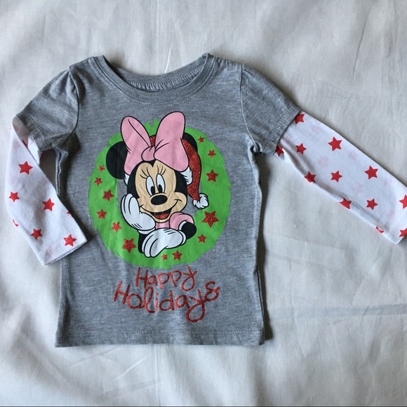 Minnie Mouse Christmas shirt size 18 months EUC - Picture 2 of 8